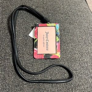 Juicy Couture Rose ID/Card Holder Lanyard